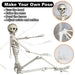 5.5FT Realistic Halloween Hanging Skeleton for Creepy Yard Decoration - Monsta Online