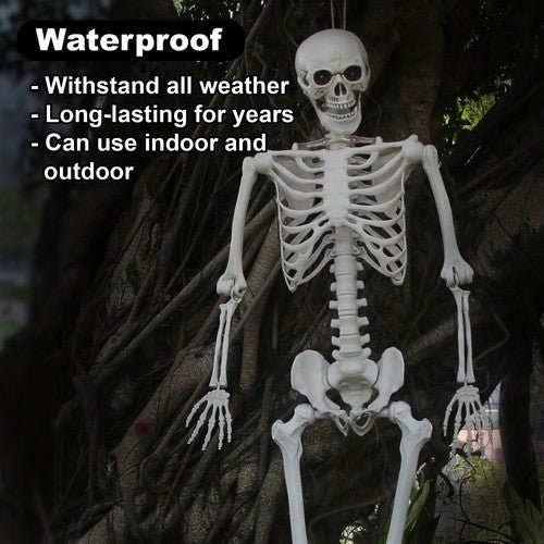 5.5FT Realistic Halloween Hanging Skeleton for Creepy Yard Decoration - Monsta Online