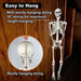 5.5FT Realistic Halloween Hanging Skeleton for Creepy Yard Decoration - Monsta Online