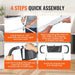 180° Foldable Safety Bed Rails for Seniors with Adjustable Handle and 450LBS Capacity - Monsta Online