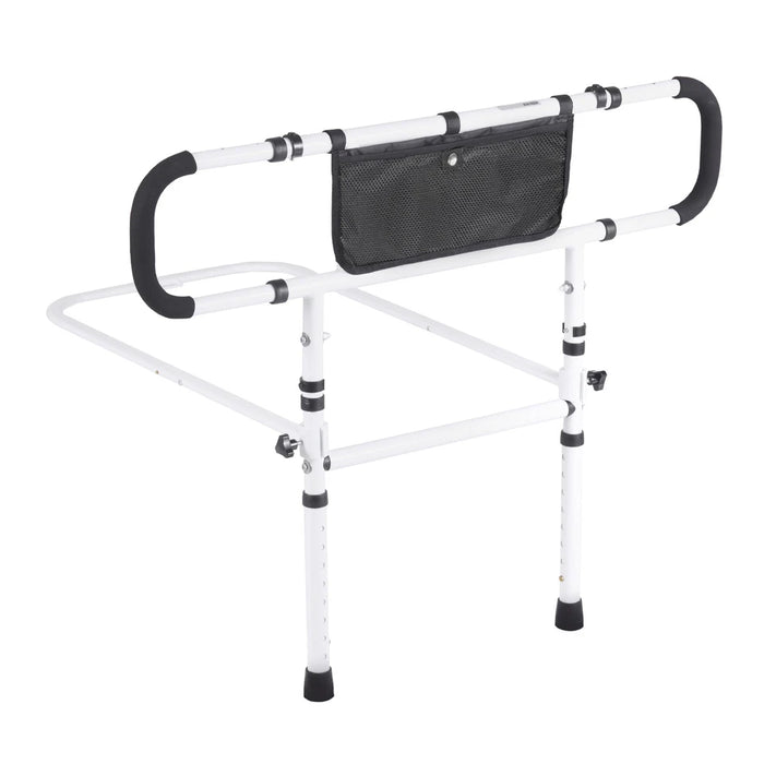 180° Foldable Safety Bed Rails for Seniors with Adjustable Handle and 450LBS Capacity - Monsta Online