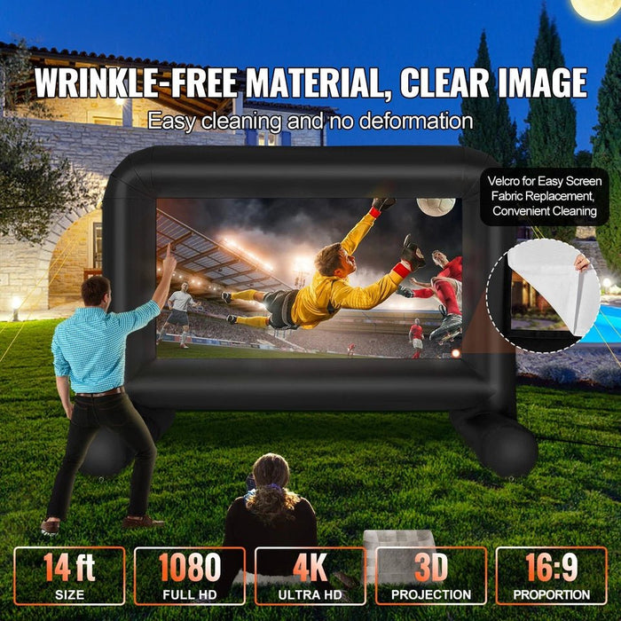 Outdoor 14FT Inflatable Projector Screen for Movie Nights and Events - Monsta Online
