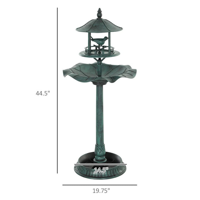 Elegant 3 - in - 1 Bird Bath with Feeder and Planter for a Charming Garden - Monsta Online