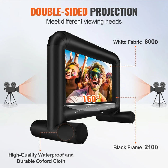 Outdoor 14FT Inflatable Projector Screen for Movie Nights and Events - Monsta Online