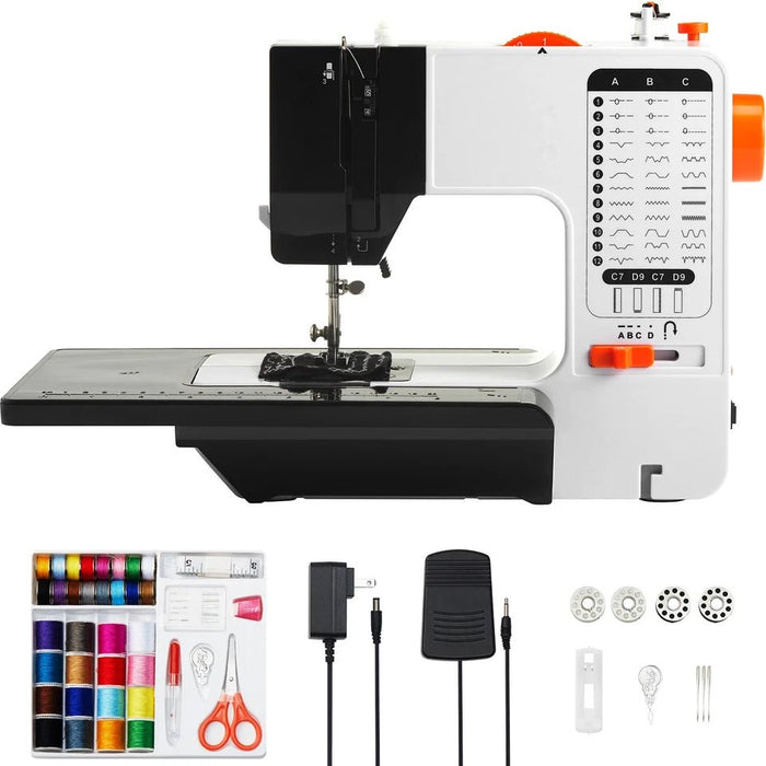 Deluxe Sewing Machine Set with Foot Pedal and 38 Built - In Stitches - Monsta Online