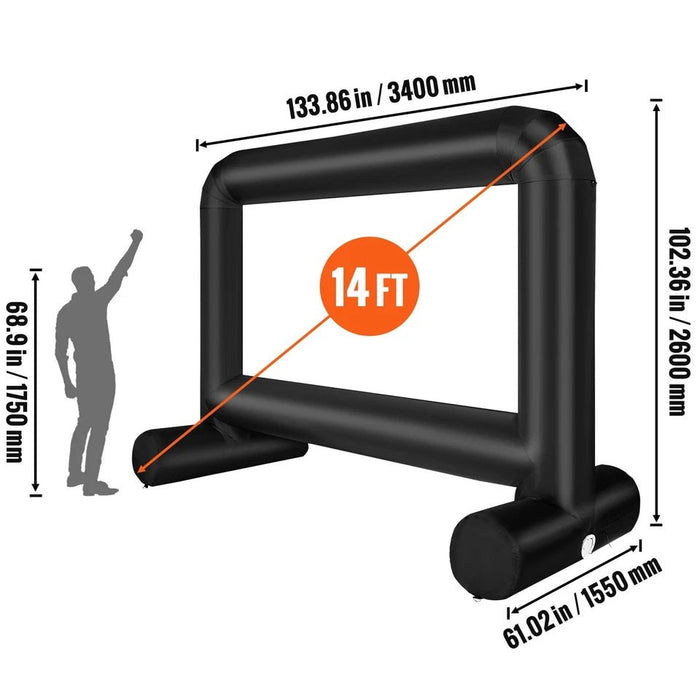 Outdoor 14FT Inflatable Projector Screen for Movie Nights and Events - Monsta Online