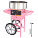 Heavy - Duty 1000W Cotton Candy Machine with Mobile Cart and Steel Bowl - Monsta Online