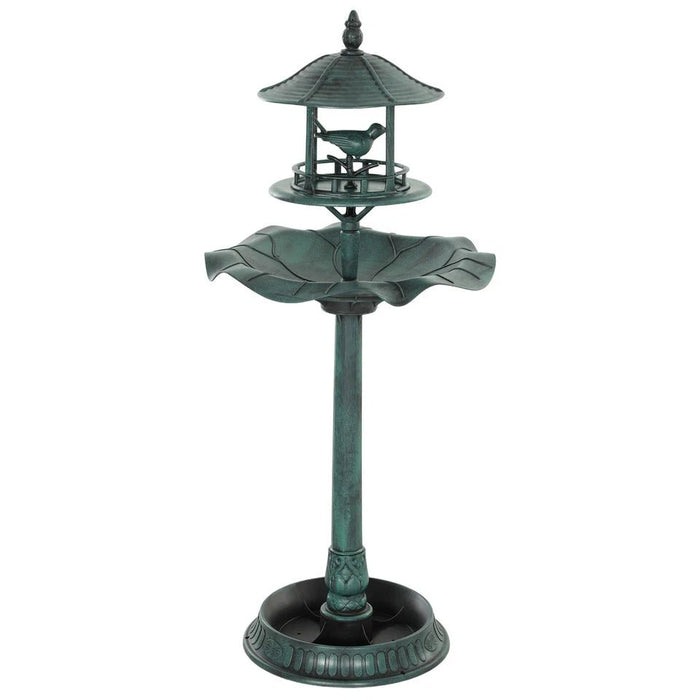 Elegant 3 - in - 1 Bird Bath with Feeder and Planter for a Charming Garden - Monsta Online