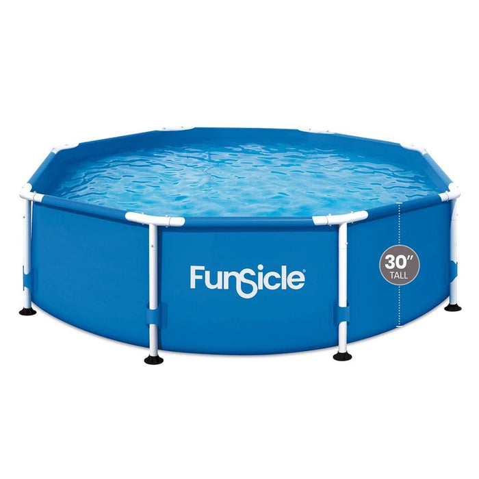 Premium 8ft Round Above Ground Pool Set Sturdy Frame for Outdoor Fun - Monsta Online