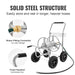 Portable Garden Hose Reel Cart with Wheels and Storage Basket - Monsta Online