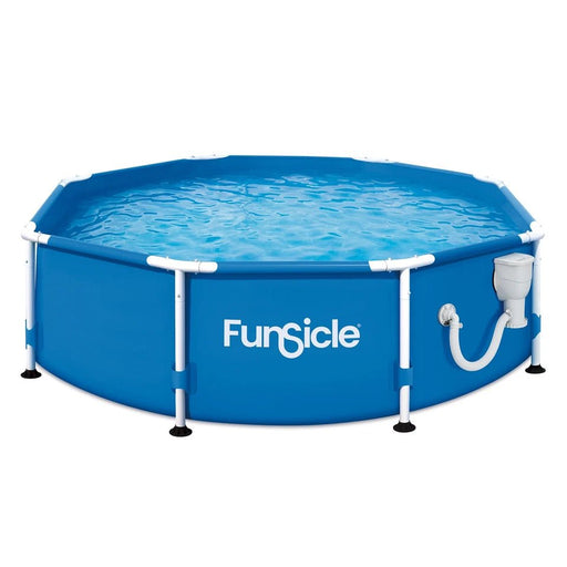 Premium 8ft Round Above Ground Pool Set Sturdy Frame for Outdoor Fun - Monsta Online