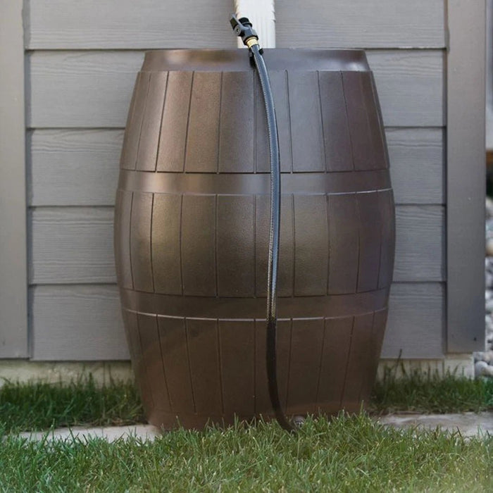 Heavy - Duty Outdoor 50 Gallon Rain Barrel Kit for Sustainable Water Storage - Monsta Online