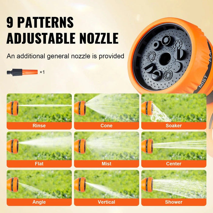 65ft Retractable Garden Hose Reel with 180° Swivel Wall Mount Design - Monsta Online