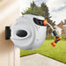 65ft Retractable Garden Hose Reel with 180° Swivel Wall Mount Design - Monsta Online