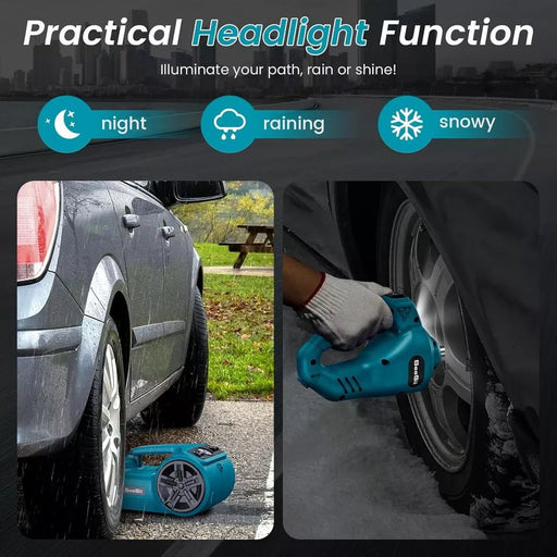 Professional 5 Ton Electric Car Jack Tire Inflator Pump With LED Flashlight - Monsta Online