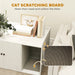 Modern Cat Litter Box Furniture with Built - In Scratching Mat - Monsta Online