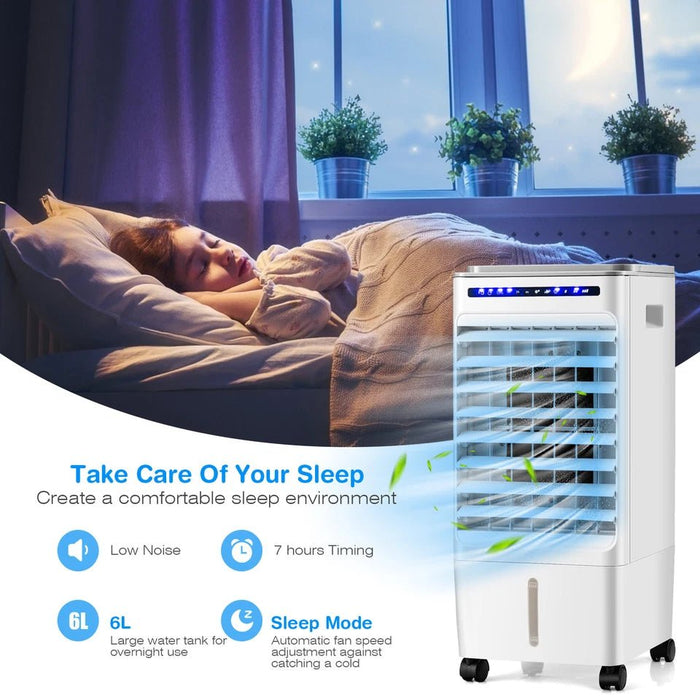 3 - IN - 1 Portable Evaporative Air Cooler with Multi - Speed Fan and Moisture Control - Monsta Online