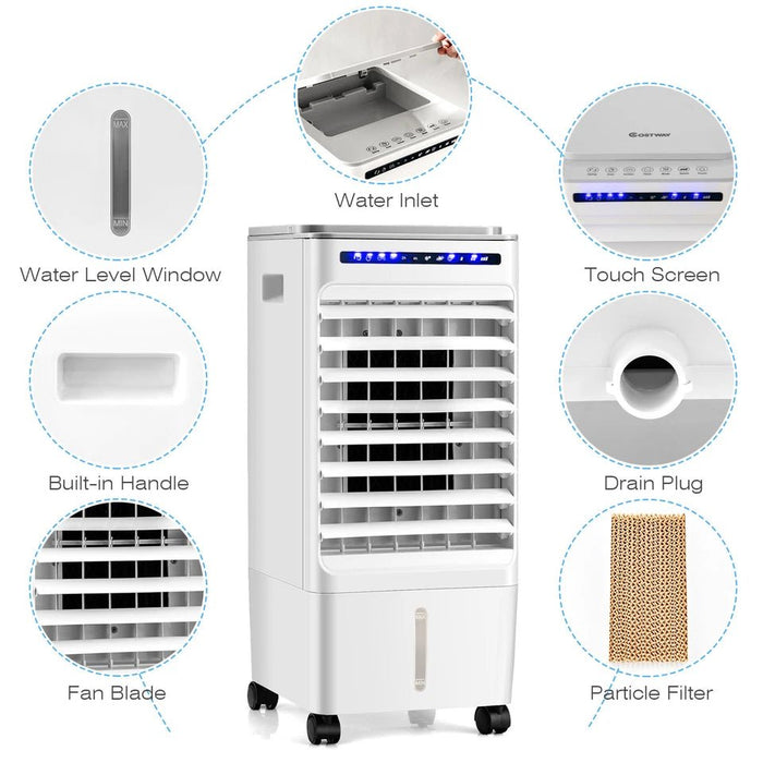 3 - IN - 1 Portable Evaporative Air Cooler with Multi - Speed Fan and Moisture Control - Monsta Online
