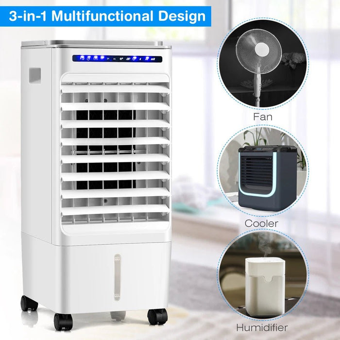 3 - IN - 1 Portable Evaporative Air Cooler with Multi - Speed Fan and Moisture Control - Monsta Online