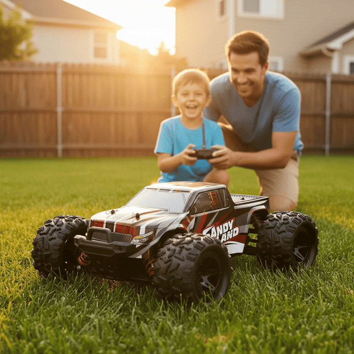 Sandy Power 1:18 Scale High - Speed 20 MPH Off - Road Remote Control Car With Dual Batteries - Monsta Online