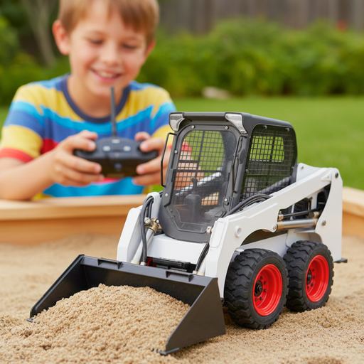 RC Skid Steer Loader Toy 1:14 Scale - Remote Control Front Loader with Lights & Sounds (Gift for Kids) - Monsta Online