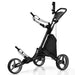 Premium Folding Golf Push Cart with Adjustable Ergonomic Handle and Storage Bag - Monsta Online