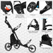 Premium Folding Golf Push Cart with Adjustable Ergonomic Handle and Storage Bag - Monsta Online