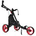 Premium Folding Golf Push Cart with Adjustable Ergonomic Handle and Storage Bag - Monsta Online