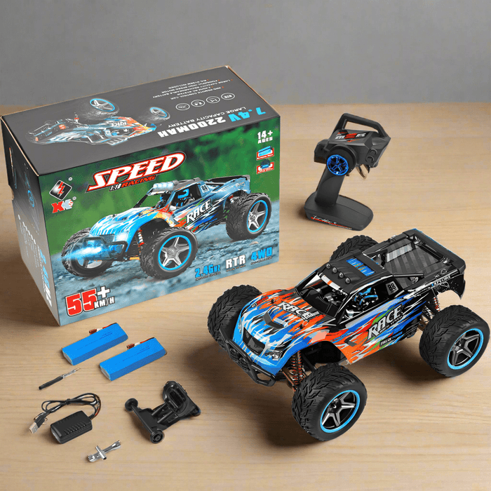 Speed Demon: 1:16 Scale 4WD RC Truck - Hobby Grade Off - Road Remote Control Vehicle for Hobbyists - Monsta Online