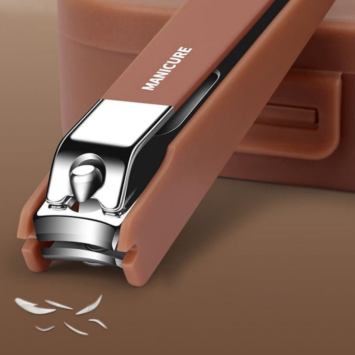 Luxury 7 - Piece Manicure Set – Portable Nail Care Kit with Precision Clippers & Case - Monsta Online