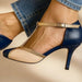 Women's Vintage T - Strap Heels – Adjustable Buckle, Cushioned Insole & Open Vamp Design - Monsta Online