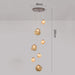 Nordic Staircase Chandelier – Dimmable LED Pendant Light for Grand Foyers & Villa Interiors - Monsta Online