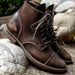 Ravenna Luxe Leather Lace - Up Boots – Vintage Style & All - Day Comfort - Monsta Online