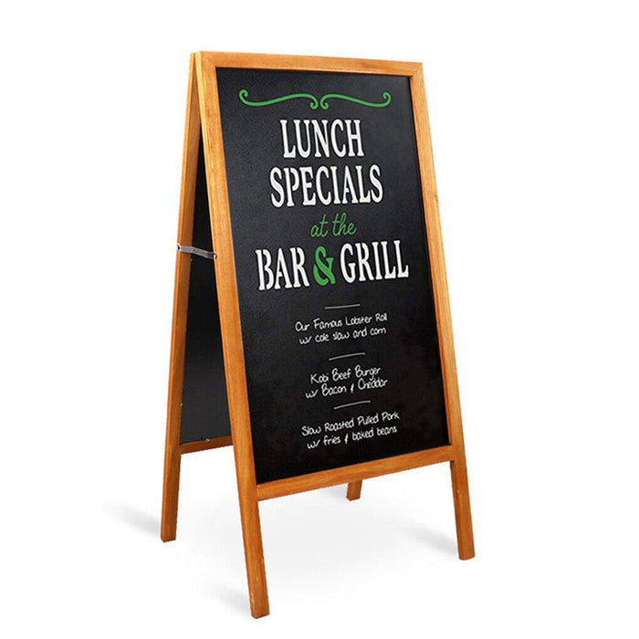 Double - Sided Magnetic Chalkboard - 40" x 20" Large Rustic Chalk Board for Business, Weddings, and Menus - Monsta Online