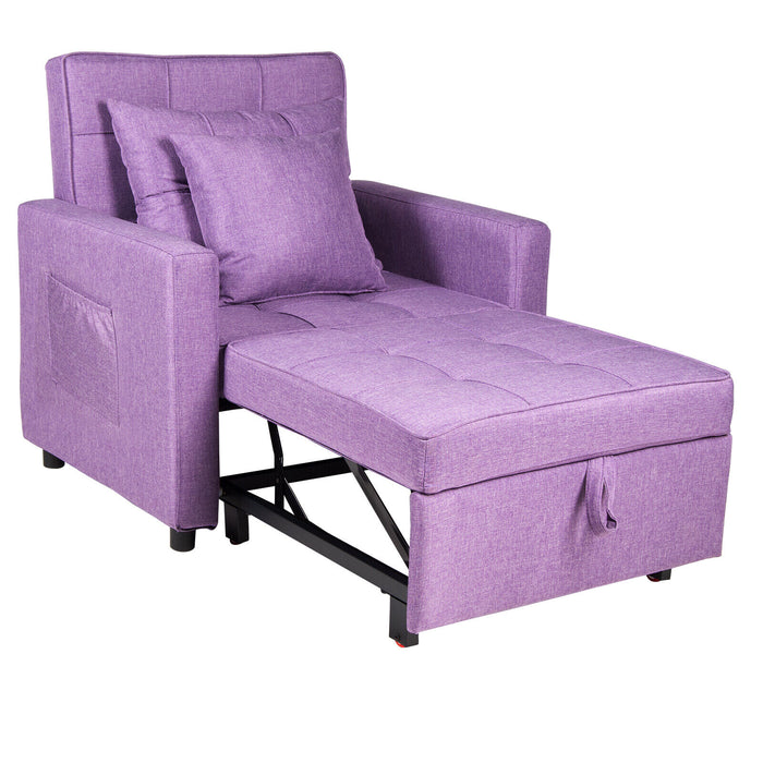 3 - in - 1 Convertible Sleeper Sofa Bed Chair With Reclining Lounger Function - Monsta Online