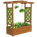 Elevated Wooden Garden Bed With Trellis & Hanging Roof - Monsta Online