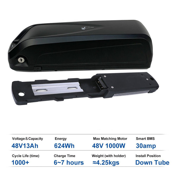 Durable 48V Lithium Electric Bike Battery for 200W - 1500W Motor - Monsta Online