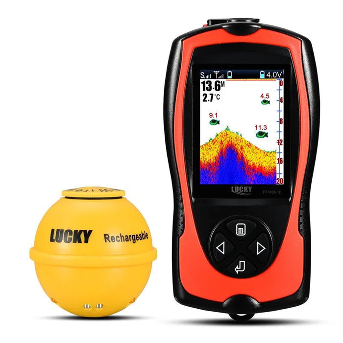 Fish Finder PRO – Portable Sonar Depth Finder With 2.4” Display - 147ft Depth Range - Monsta Online