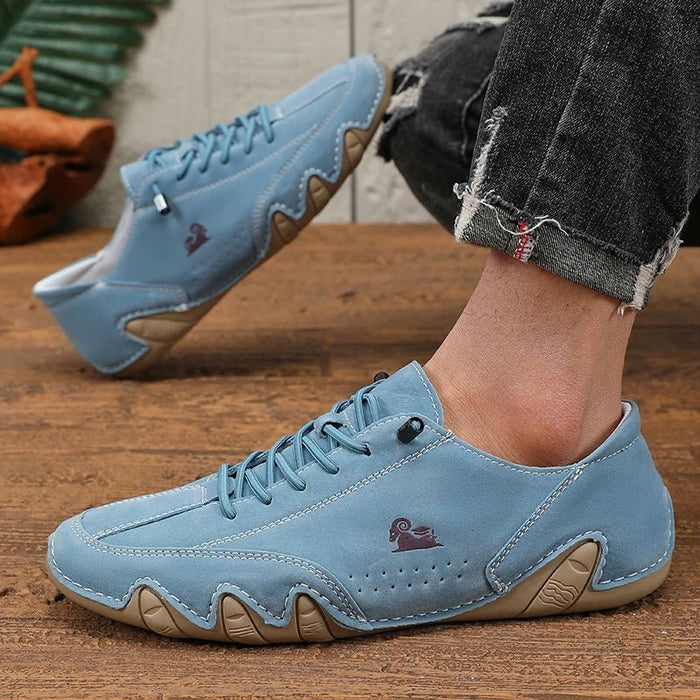 Men's Waterproof Leather Slip - On Loafers – Breathable Anti - Slip Casual Walking Shoes - Monsta Online