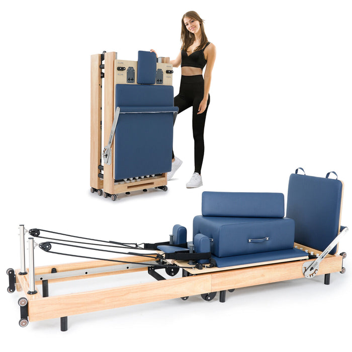 Premium Wooden Pilates Reformer Machine for Home and Studio Workouts - Monsta Online