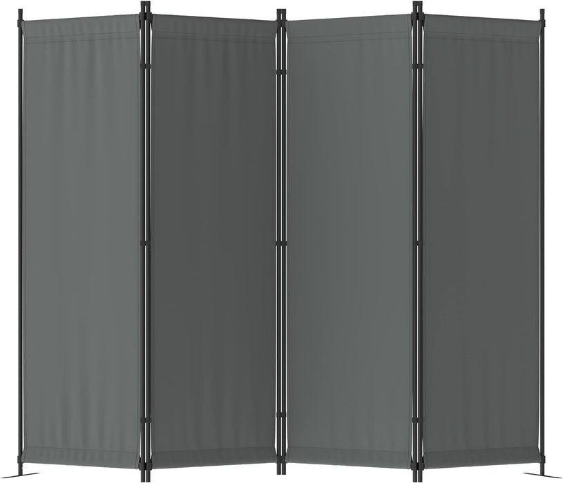 Foldable 4 Panel Privacy Screen Room Divider 88" with Freestanding Stability for Any Space - Monsta Online