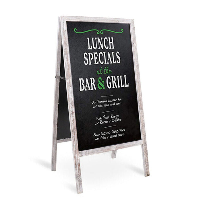 Double - Sided Magnetic Chalkboard - 40" x 20" Large Rustic Chalk Board for Business, Weddings, and Menus - Monsta Online