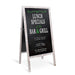 Double - Sided Magnetic Chalkboard - 40" x 20" Large Rustic Chalk Board for Business, Weddings, and Menus - Monsta Online