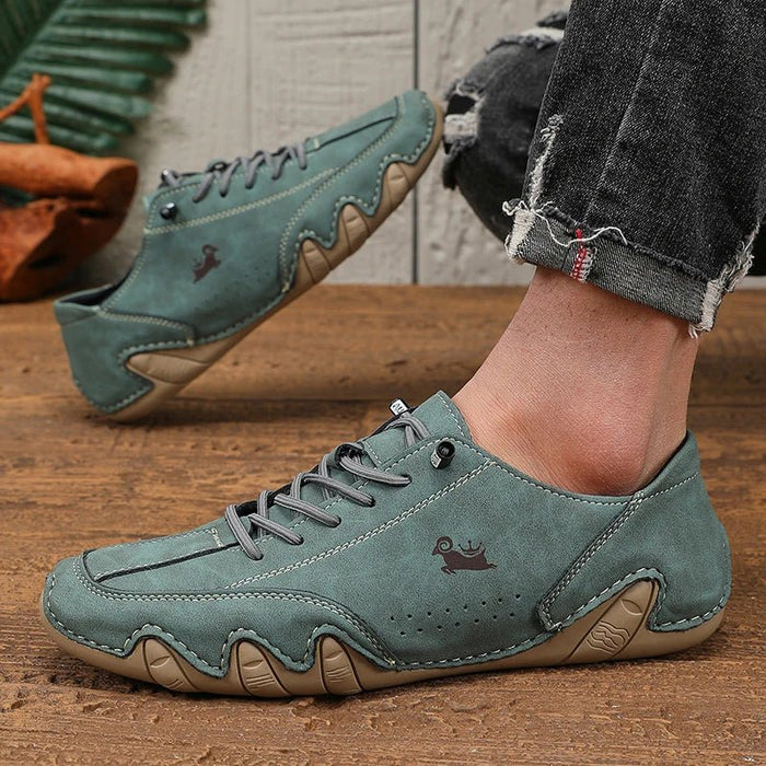 Men's Waterproof Leather Slip - On Loafers – Breathable Anti - Slip Casual Walking Shoes - Monsta Online