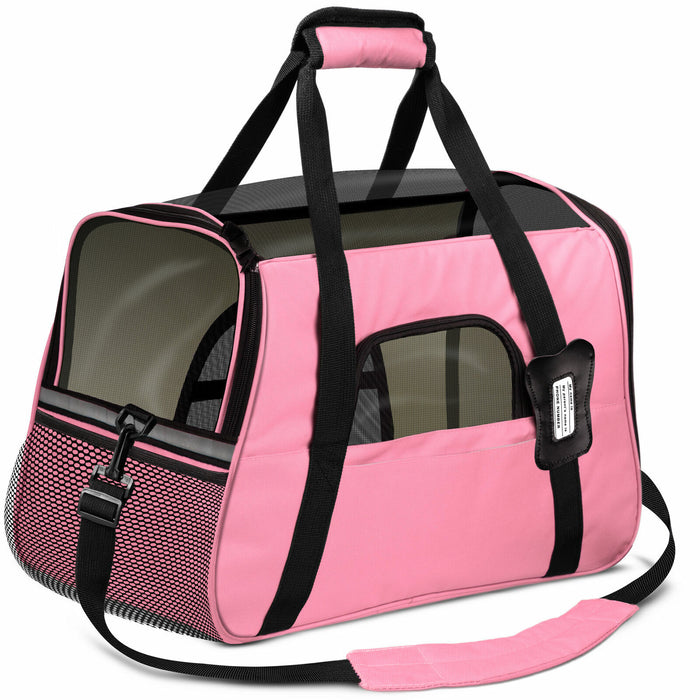 Cozy Portable Pet Carrier Airline Approved for Cats and Small Dogs - Monsta Online