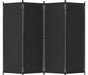 Foldable 4 Panel Privacy Screen Room Divider 88" with Freestanding Stability for Any Space - Monsta Online
