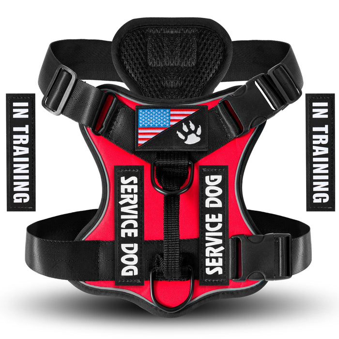 Ultimate No - Pull Dog Harness With Reflective Vest and Breathable Mesh Lining - Monsta Online