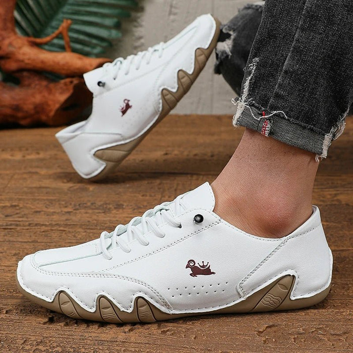 Men's Waterproof Leather Slip - On Loafers – Breathable Anti - Slip Casual Walking Shoes - Monsta Online