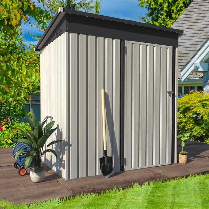 Heavy - Duty 5x3FT Metal Outdoor Garden Shed for Tools and Equipment Storage - Monsta Online
