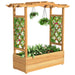 Elevated Wooden Garden Bed With Trellis & Hanging Roof - Monsta Online
